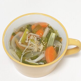 【冷蔵庫にある野菜】簡単コンソメスープ